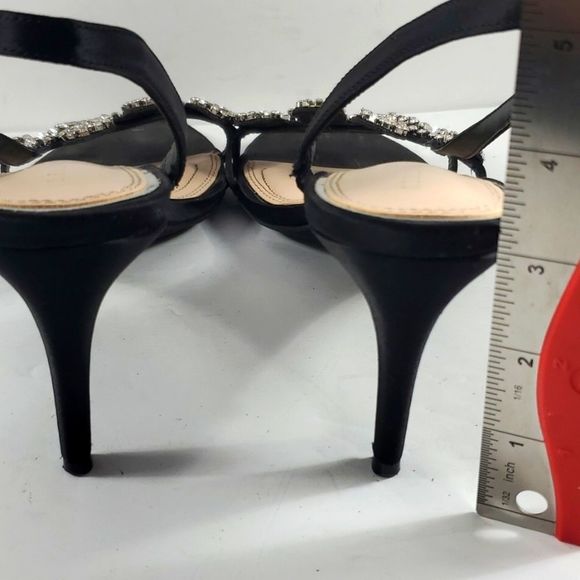 Kelley & Katie Black Rhinestone heels (S350) - Picture 5 of 6
